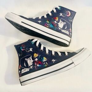 CORALINE Converse High-Top Sneakers with Colorful Design sz 6 women